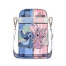 Garrafa de Água Infantil Squeeze 640ml Dois Compartimentos Stitch Angel Resistente Disney
