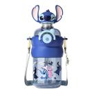 Garrafa de Água Infantil Squeeze Stitch 600ml Escola Passeio Resistente Disney