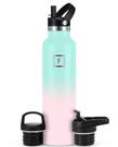 Garrafa de água IRON FLASK Sports 700mL com 3 tampas isoladas a vácuo