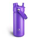 Garrafa de água isolada Encool em aço inoxidável 530mL com canudo