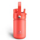 Garrafa de água isolada ENCOOL Kids 350mL com palha Tawny Orange