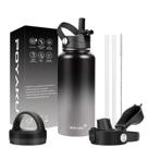Garrafa de água isolada POYAKU 946 mL 1,2 L 1,9 L com 3 tampas