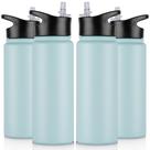 Garrafa de água isolada VQRRCKI 700mL em aço inoxidável, pacote com 4