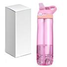 Garrafa de água LBRG Pink Tritan 750 ml com tampa e canudo