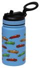 Garrafa de água MIRA Kids Racecar 350ml com palha de aço inoxidável