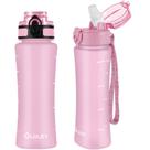 Garrafa de água OLDLEY para crianças e meninas de 450 ml com tampa de canudo e chug