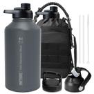 Garrafa de água OneTigris Tactical Half Gallon 1.9L em aço inoxidável