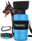 Garrafa de água para cães Lesotc Portable Dispenser 800mL para viagens