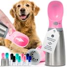 Garrafa de água para cães MalSiPree Leak Proof 700 ml em aço inoxidável