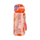 Garrafa De Água Para Crianças De 600ml Com Design De Dinossauro, Copo Com Canudo De Silicone À Prova