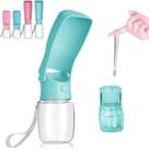 Garrafa de água portátil para cães AIKIDS dobrável 350ml azul
