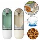 Garrafa De Água Portátil Para Cães Gatos Porta Ração Agua 3 Em 1