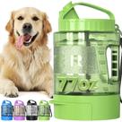 Garrafa de água portátil para cães Lesotc 2.2L à prova de vazamentos verde