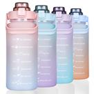 Garrafa de água RYI Motivational 1,9 L com Straw Time Marker sem BPA
