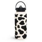 Garrafa de água SANDJEST Cow Print 946ml em aço inoxidável isolada a vácuo Garrafa de água SANDJEST Cow Print 946ml em aço inoxidável isolada a vácuo