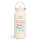 Garrafa de água SANDJEST It Takes a Big Heart 960ml de aço inoxidável