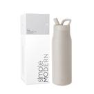 Garrafa de Água Simple Modern Mesa 1L - Tampa com Palha - Cores Amêndoa e Bétula