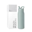 Garrafa de Água Simple Modern Mesa 1L - Tampa de Palha - Cor Sea Glass Sage