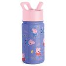 Garrafa de água Simple Modern Peppa Pig Kids 400 ml com canudo