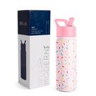 Garrafa de água Simple Modern Summit Kids 530ml com tampa de palha Garrafa de água Simple Modern Summit Kids 530ml com tampa de palha