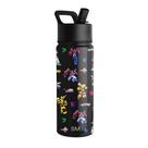 Garrafa de Água Simple Modern Transformers Kids 530ml com Canudo