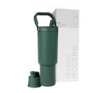 Garrafa de água Simple Modern Trek Pivot 1,2 L com alça Forest