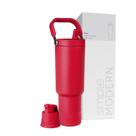 Garrafa de Água Simple Modern Trek Pivot 1,2L com Alça Vermelha