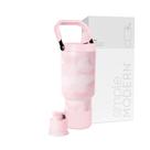 Garrafa de Água Simple Modern Trek Pivot 900ml - Estampa Blush Tie Dye