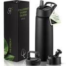 Garrafa de água SIPx de aço inoxidável com isolamento triplo 750mL