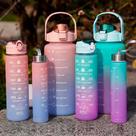 Garrafa de Água Squeeze kit 3 garrafas 2 litos 900ml 300ml - QG DOS PRODUTOS