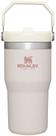 Garrafa de água Stanley IceFlow em aço inoxidável 590ml de quartzo rosa