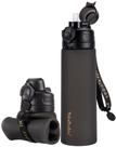 Garrafa de água TakeToday dobrável de 600 ml com alça de palha Garrafa de água TakeToday dobrável de 600 ml com alça de palha