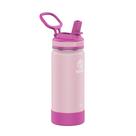 Garrafa de Água Takeya Actives Kids 470 ml com Tampa com Canudo Rosa