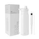 Garrafa de Água Térmica 1L - Moderna, Branca e com Filtro