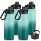 Garrafa de água VEGOND isolada 700mL em aço inoxidável, pacote com 4