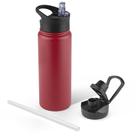 Garrafa de água VQRRCKI isolada 710mL com palha e boca larga
