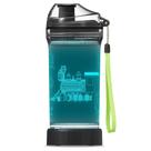 Garrafa de água YuanDian Light Up Kids 420 ml com design de trem 3D