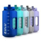 Garrafa de água ZULU Goals Gallon 3,8 L com marcador de tempo e alça Garrafa de água ZULU Goals Gallon 3,8 L com marcador de tempo e alça