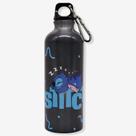 Garrafa de aluminio 500ml c/mosquetao stitch nope cinza