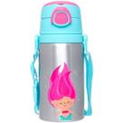 Garrafa de Aluminio Infantil Buba com Canudo Sereia