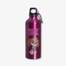 Garrafa de aluminio rosa 500ml c/mosquetao skye