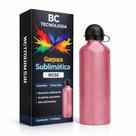 Garrafa de Alumínio Rose com Tampa Bola para Sublimação 600ml