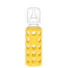 Garrafa de bebê Lifefactory 266ml de vidro com manga de silicone