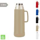 Garrafa De Café Térmica 1 Litro Mor Use Flip Dupla Ação Tampa Bico Resistente Várias Cores