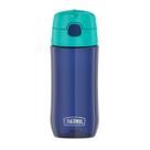 Garrafa de hidratação de plástico THERMOS FUNTAINER de 16 onças com bico, azul marinho