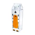 Garrafa de plástico caixa de leite estampada 500ml