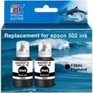 Garrafa de recarga de tinta st @r ink 502 preta para EcoTank ET-4760 Garrafa de recarga de tinta st @r ink 502 preta para EcoTank ET-4760