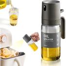 Garrafa de Spray de Óleo 250ml Pulverizador de Vidro Dispenser de Cozinha para Salada Fritura Frigideira