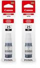 Garrafa de tinta Canon GI-25 preta 67mL (pacote com 2) para MAXIFY GX