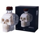 Garrafa de uísque Building Toy Skull com 100 peças de design asteca
